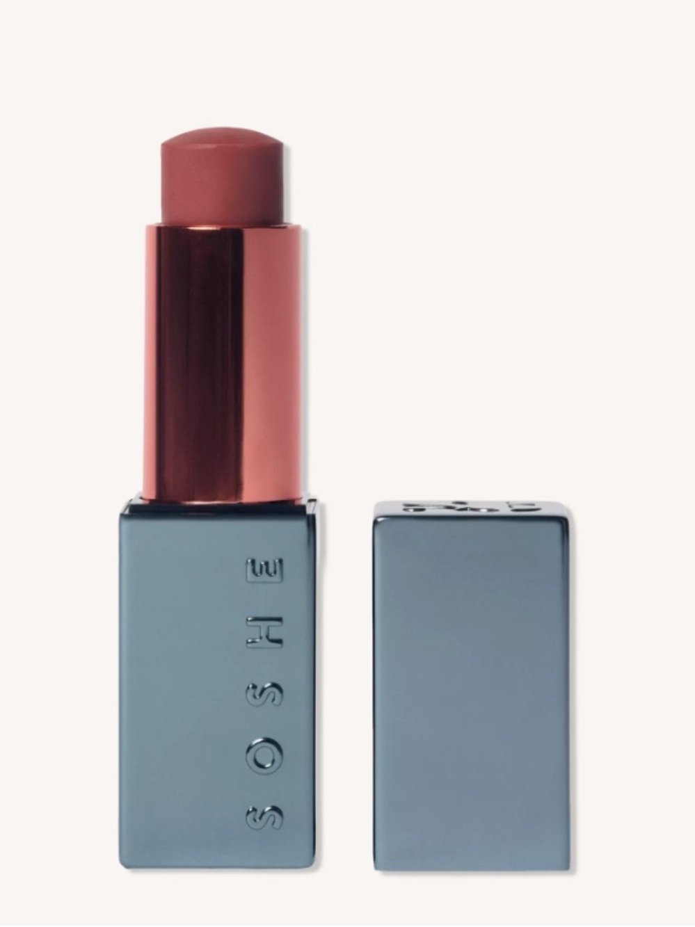 Soshe Peptide Glow Refillable Lip Balm — speakeasy dusty mauve